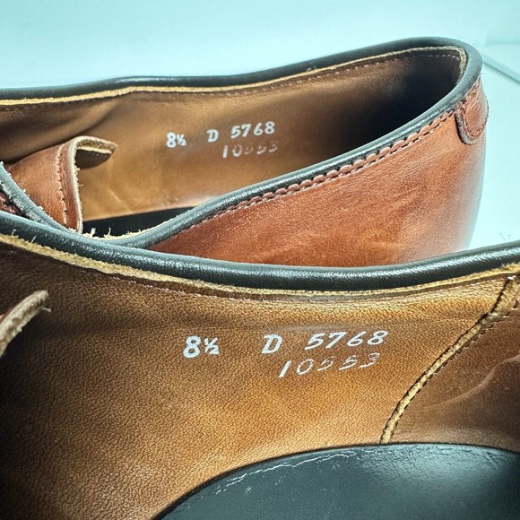 Allen Edmonds Wendell 8.5 D Wendell Dress Shoes Derby Brogue Made in the USA main image 10